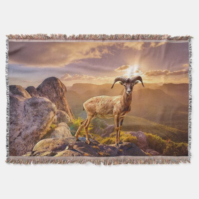 Manta Tejida Magnífico Antelope (Anverso)