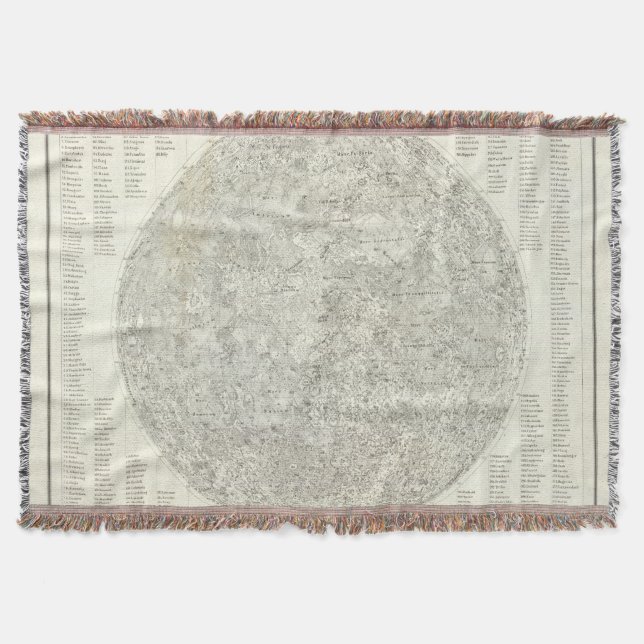Manta Tejida Mapa de la luna (Anverso)
