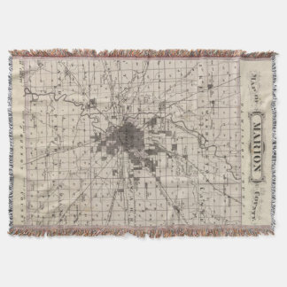 Manta Tejida Mapa del condado de Marion 2