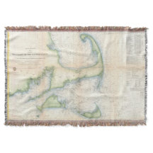 Mapa del vintage de Cape Cod (1857)