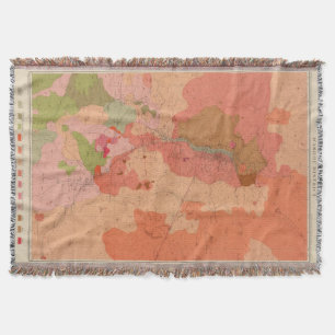 Manta Tejida Mapa geológico del distrito de Washoe