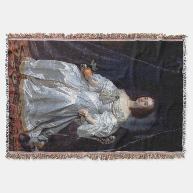 Manta Tejida María, Princesa de Naranja (Anverso)