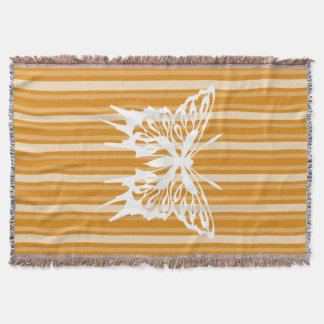 Manta Tejida Marigold Victoripe con mariposa