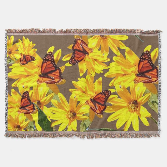 Manta Tejida Mariposa (Anverso)