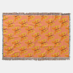 Manta Tejida Mariposa Throw Blanket