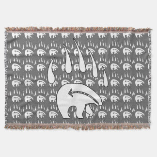 Manta Tejida Masa de grifo de oso nativo tribal