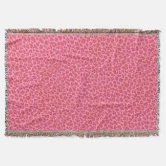 Manta Tejida Masa de lanza de piel de leopardo rosa