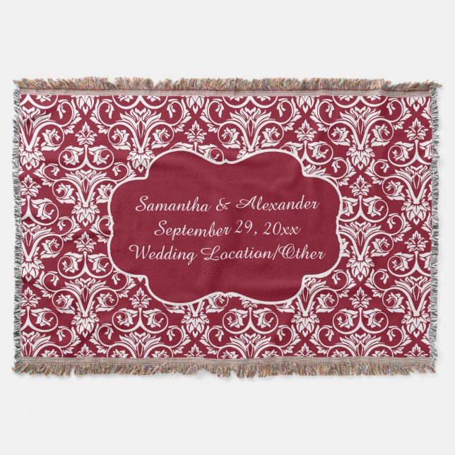 Manta Tejida Matanza personalizada de Damask/Keepsake Personali (Anverso)