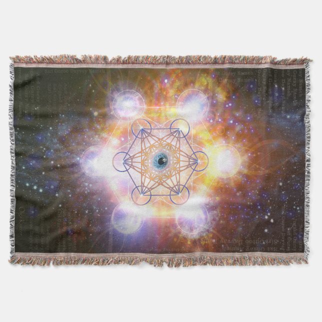 Manta Tejida Merkabah energía protectora del "DAA Guray Nameh" (Anverso)