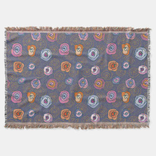 Manta Tejida Modelo color de rosa abstracto del campo