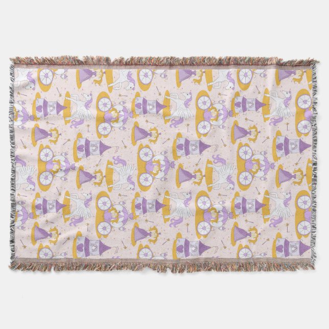 Manta Tejida modelo con una princesa (Anverso)