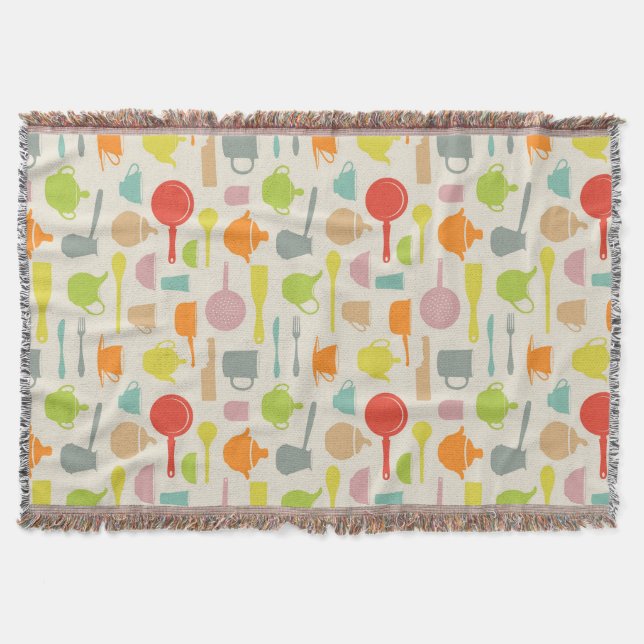 Manta Tejida Modelo de los platos (Anverso)