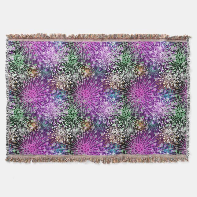 Manta Tejida Modelo manchado vivo (Anverso)