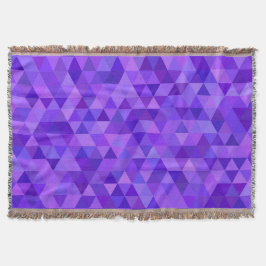 Manta Tejida Modelo púrpura oscuro del triángulo