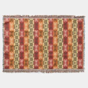 Manta Tejida modelo rayado tribal africano étnico