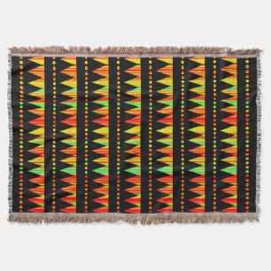Manta Tejida Montañas aztecas - Rasgos arcoiris 03