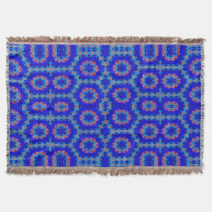 Manta Tejida Montañas nativas nativas nativas 9 Throw Blanket