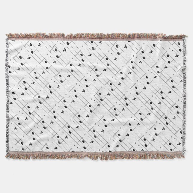 Manta Tejida Músicos musicales CricketDiane de la música de la (Anverso)