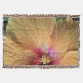 Manta Tejida Naranja Hibiscus Ruffle
