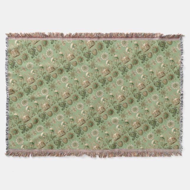 Manta Tejida Narcomedusae de Ernst Haeckel (Anverso)