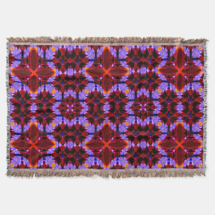 Manta Tejida Nativo americano moderno 1 Throw Blanket