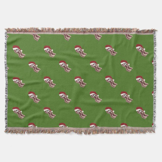 Manta Tejida Navidades Bacon (Anverso)