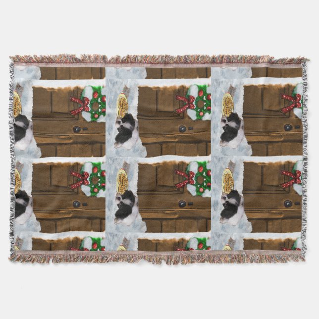 Manta Tejida Navidades chinos de Japón (Anverso)