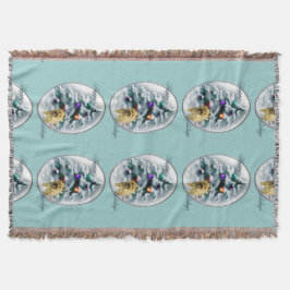 Manta Tejida Navidades de Cairn Terrier