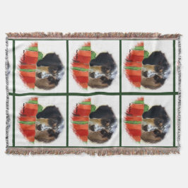 Manta Tejida Navidades de Inglaterra