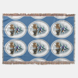 Manta Tejida Navidades de Pomerania