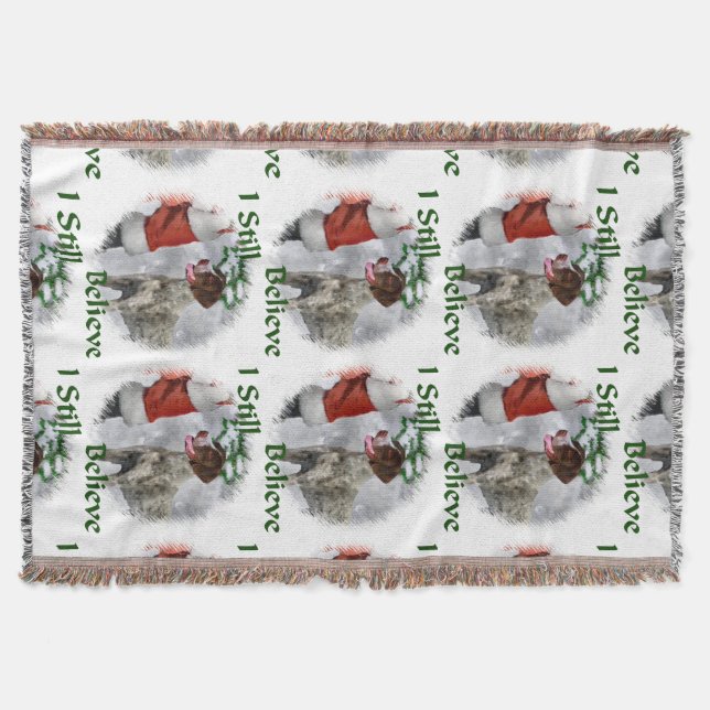 Manta Tejida Navidades de punteros de Shorthtransmitidos de Ale (Anverso)