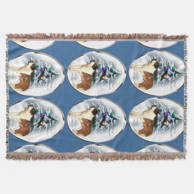 Manta Tejida Navidades de San Bernardo (Anverso)