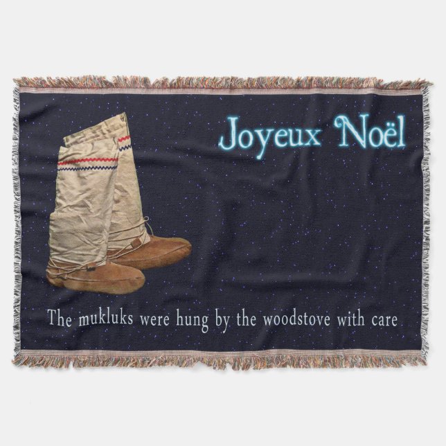 Manta Tejida Navidades Mukluks (Anverso)