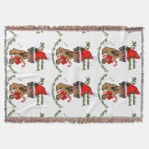 Manta Tejida Navidades Ridgeback de Rhodesia