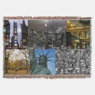 Manta Tejida New York Blanket New York Landmark Souvenir Gift