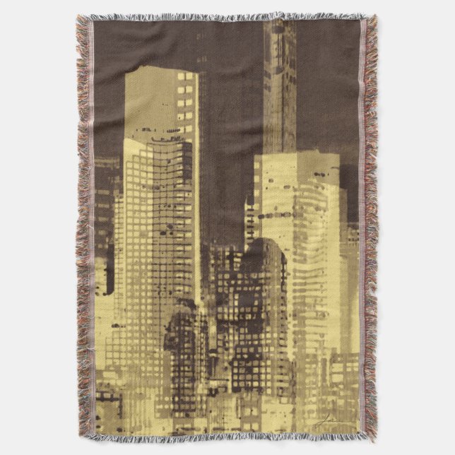 Manta Tejida Noche III (Frente vertical)