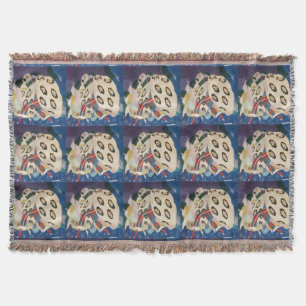 Manta Tejida NOCTURNA CON MÁSCARAS / Mascarada veneciana