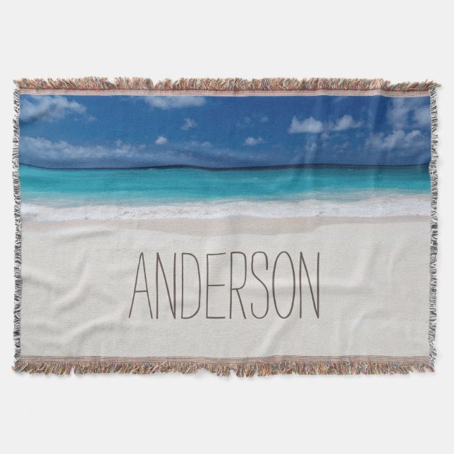 Manta Tejida Nombre del personalizado de la colección de la (Anverso)