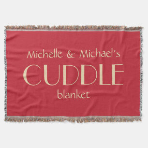 Manta Tejida Nombres y colores personalizados SNUGGLE lanzar un