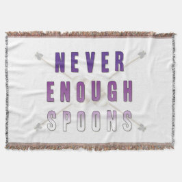 Manta Tejida Nunca suficientes cucharas
