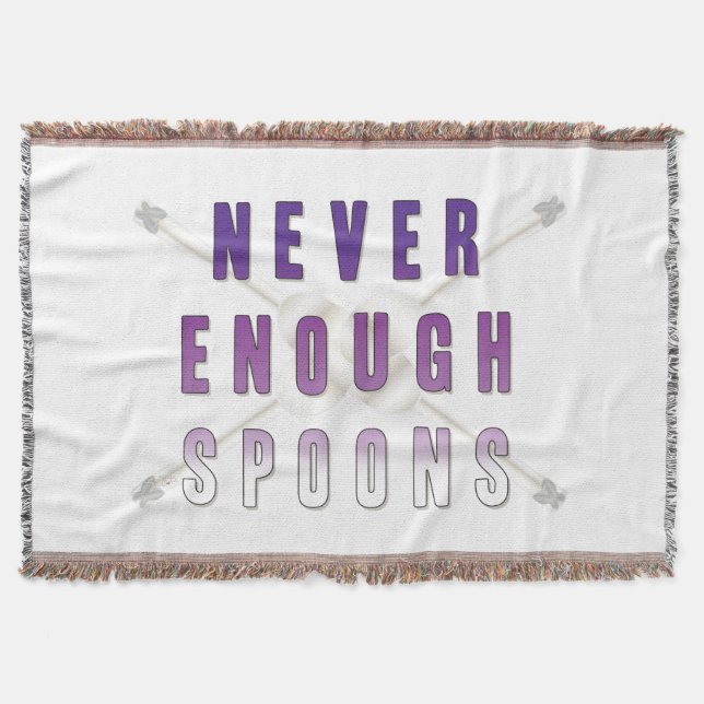 Manta Tejida Nunca suficientes cucharas (Anverso)