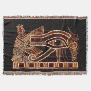 Manta Tejida Ojo de Horus, antiguo arte egipcio de Wadjet