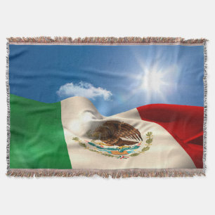 Manta Tejida Ondulación generada Digital de la bandera de