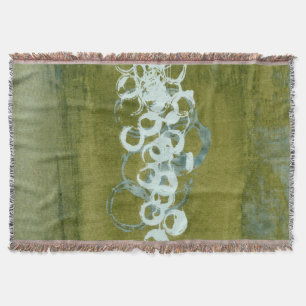 Manta Tejida Orbes verdes I