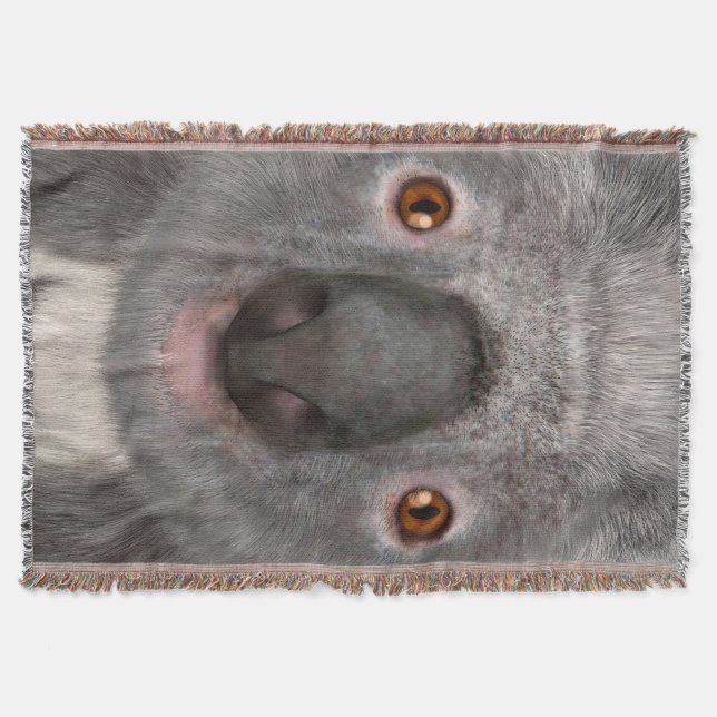 Manta Tejida Oso Koala (Anverso)