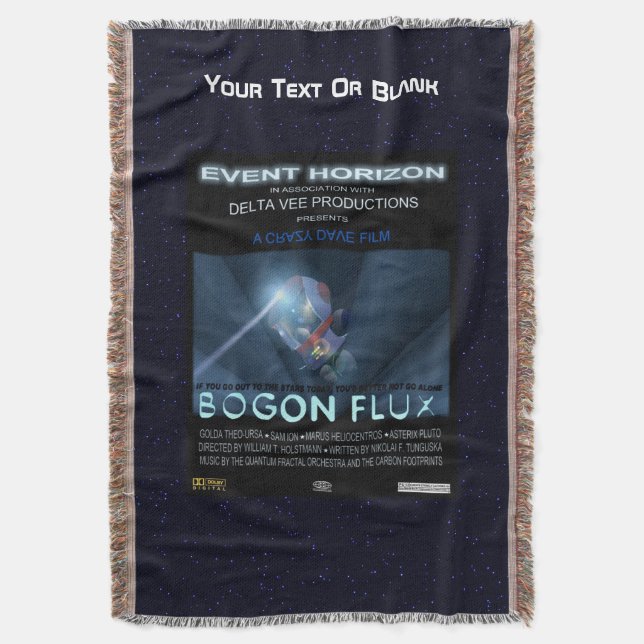 Manta Tejida Osos De Teddy En El Espacio (Frente vertical)