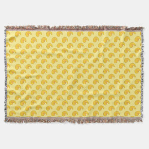 Manta Tejida Paisaje amarillo dorado y banana