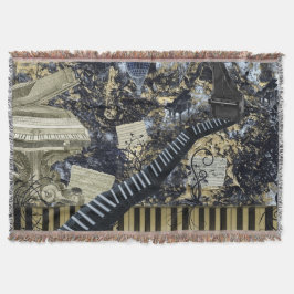 Manta Tejida Paisaje del teclado