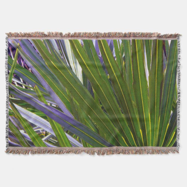 Manta Tejida Palmetto Tropicale (Anverso)