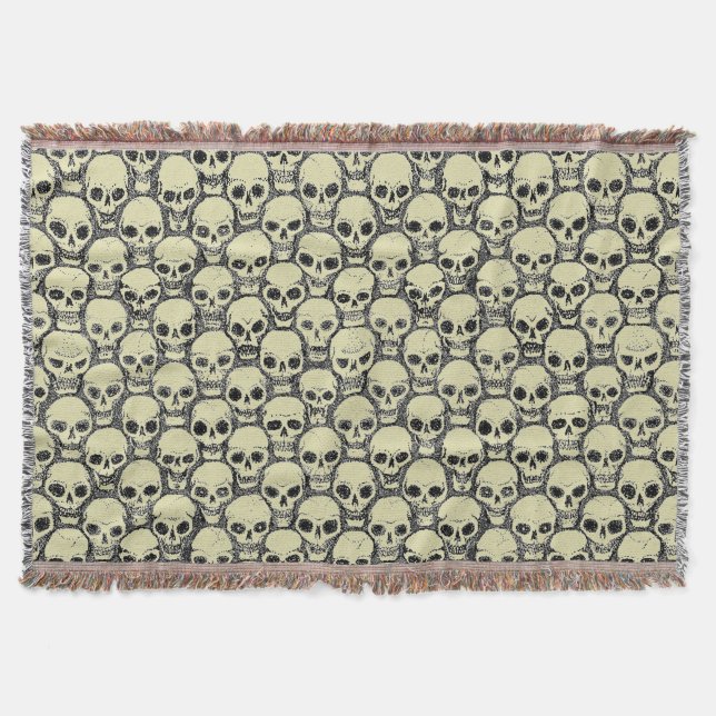 Manta Tejida Pared o'Skulls (Anverso)